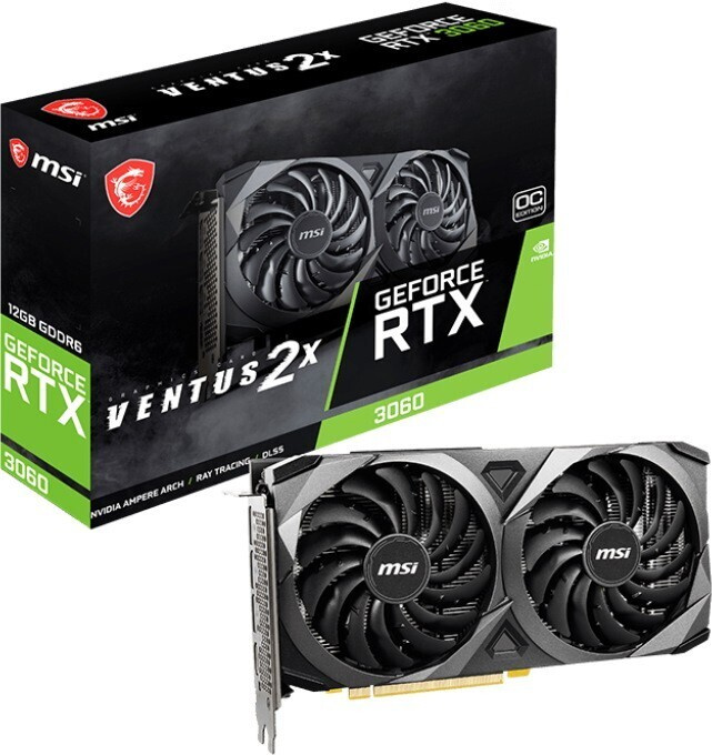 Видеокарта MSI RTX3060 12Gb Ventus 2X