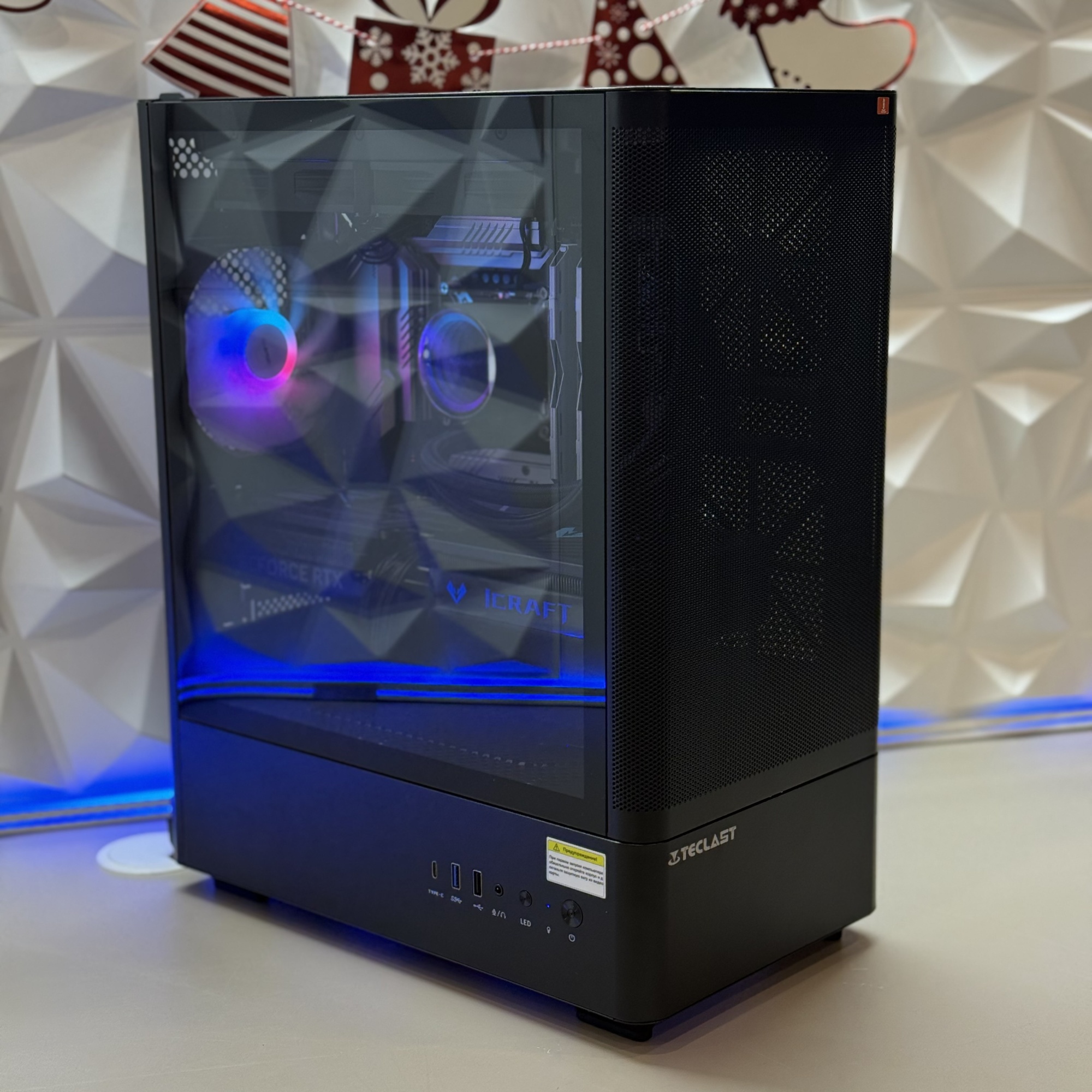 Системный блок Teclast G03 i7 14700F/32Gb/SSD1Tb/RTX5070Ti 12Gb/750W/W11Pro/черный