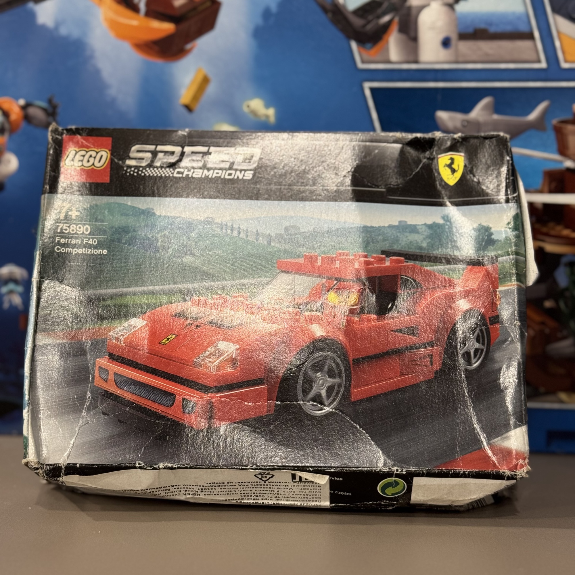 Конструктор Lego Скоростные чемпионы Автомобиль Ferrari F40 Competizione, 75890