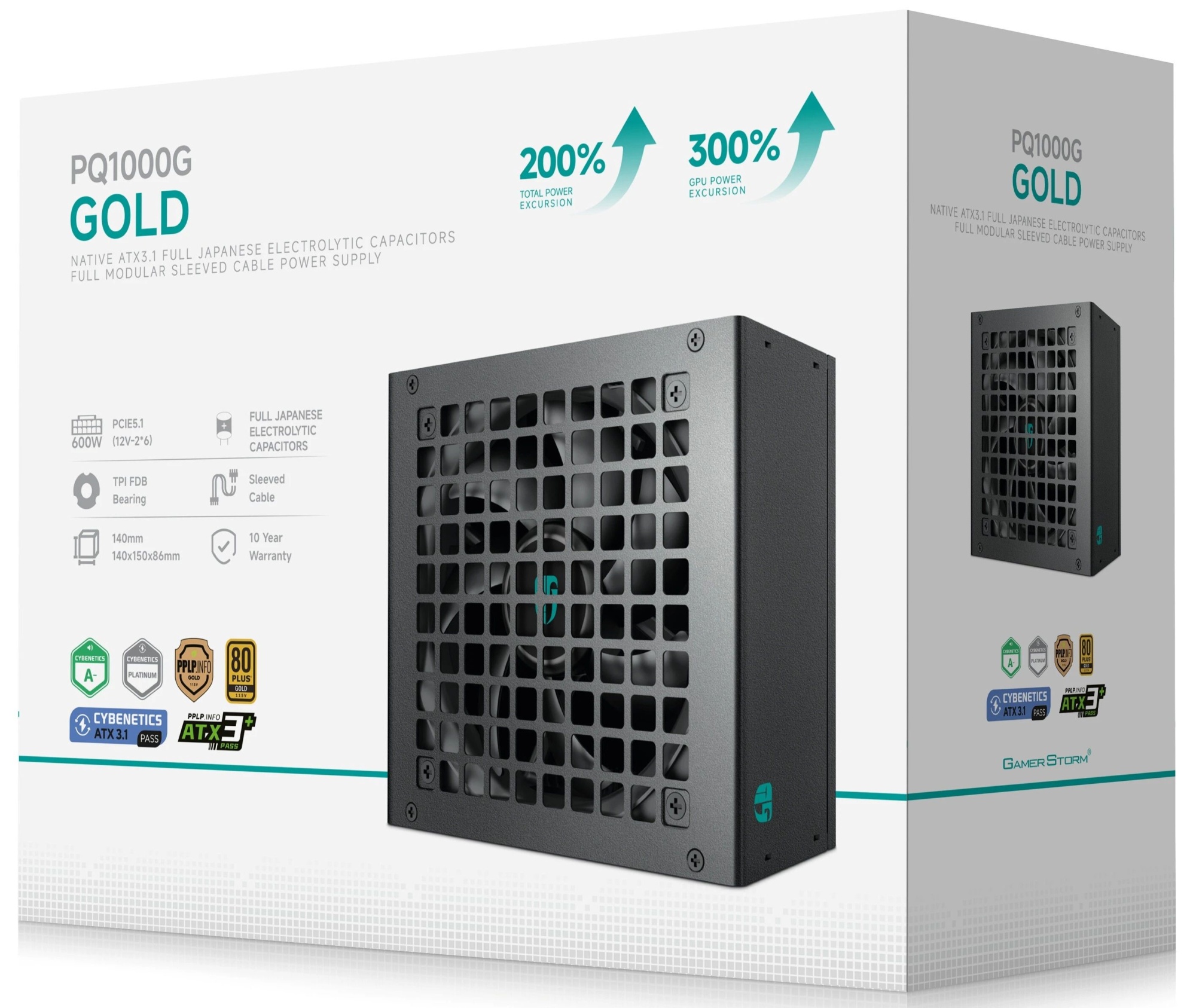 Блок питания Deepcool ATX 1000W GamerStorm PQ1000G Gen.5 80+ gold (20+4pin) APFC 120mm fan 9xSATA Ca