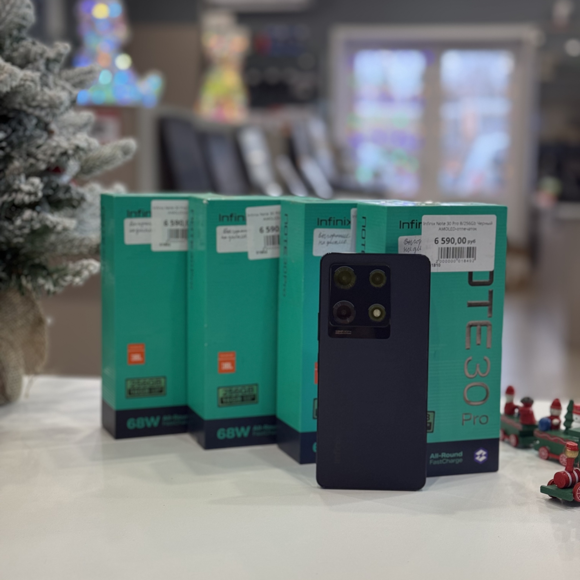 Infinix Note 30 Pro 8/256Gb Черный AMOLED-отпечаток