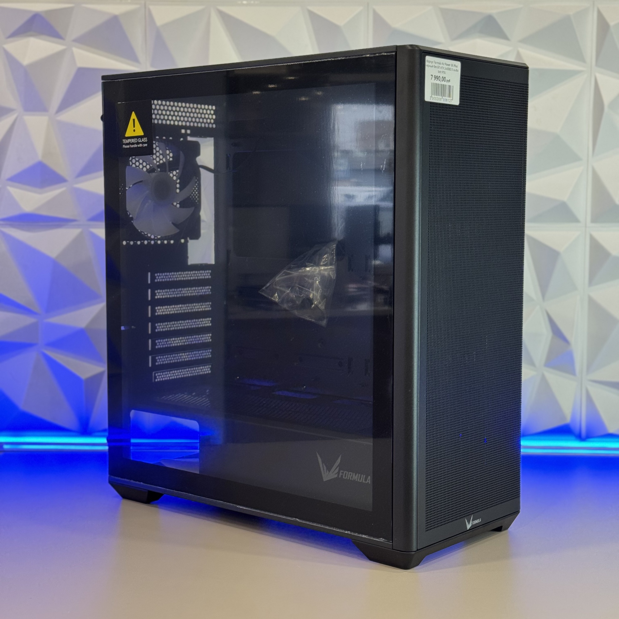 Корпус Formula Air Power G5 Plus черный без БП ATX 2xUSB2.0 audio bott PSU