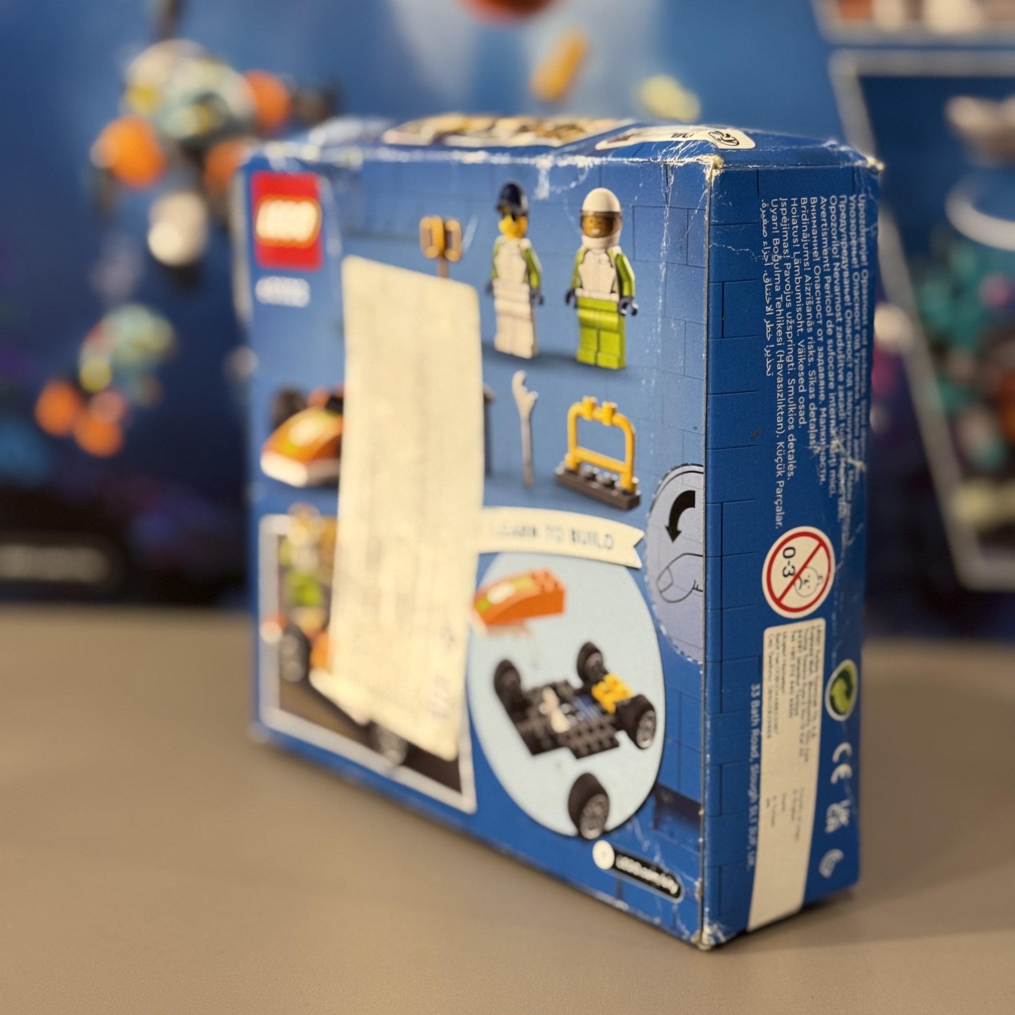 Конструктор Lego City Great Vehicles Гоночный автомобиль, 4+, 60322