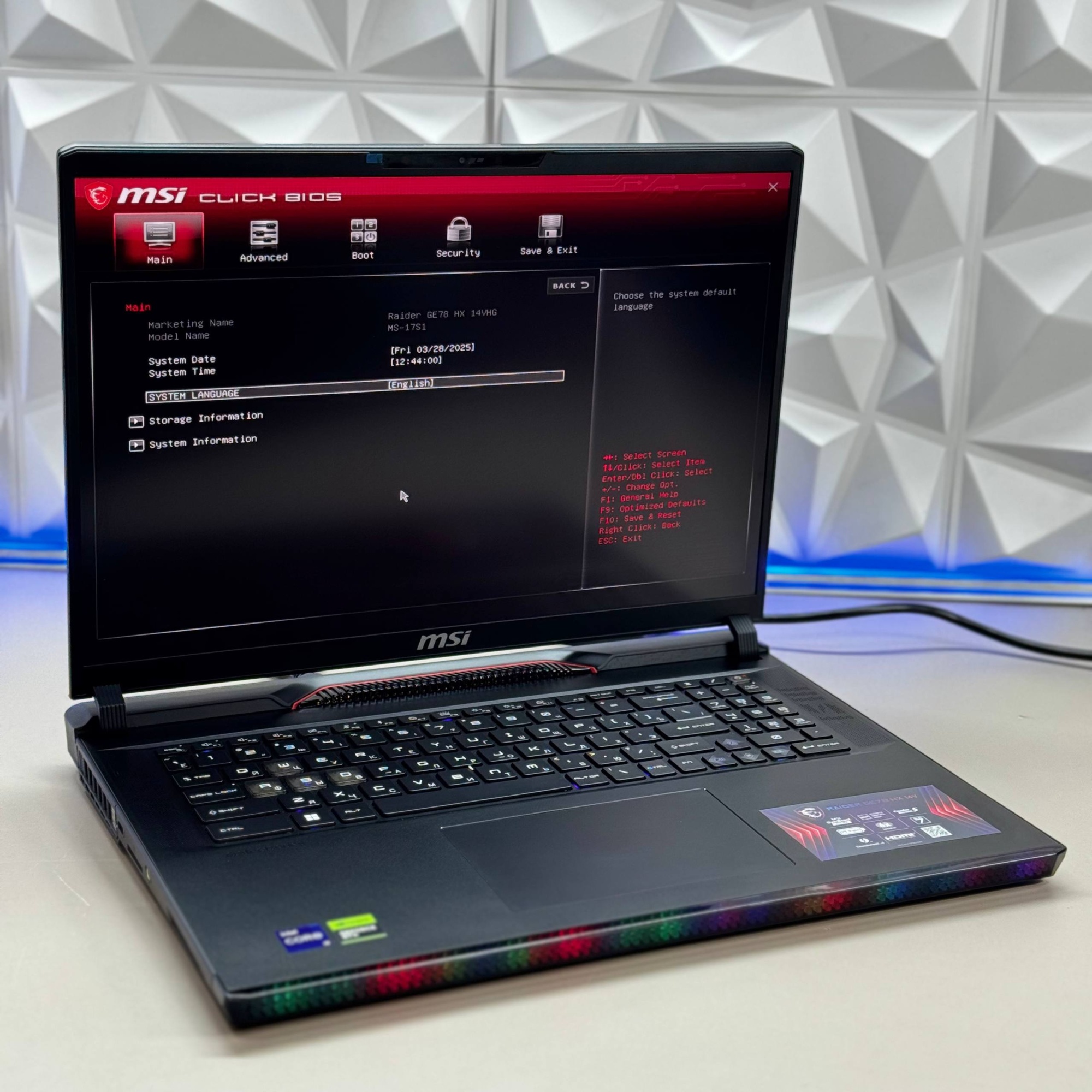 Ноутбук MSI Raider GE78 HX 14VHG-800RU i9-14900HX,2.2 GHz,16GB*2,2TB M.2 PCIe SSD,17(240Hz),IPS-Level QHD+,Anti-Glare,RTX 4080,GDDR6 12GB,Wi-Fi 7+BT5.4,4 Cell,3IN1(P),W11SA