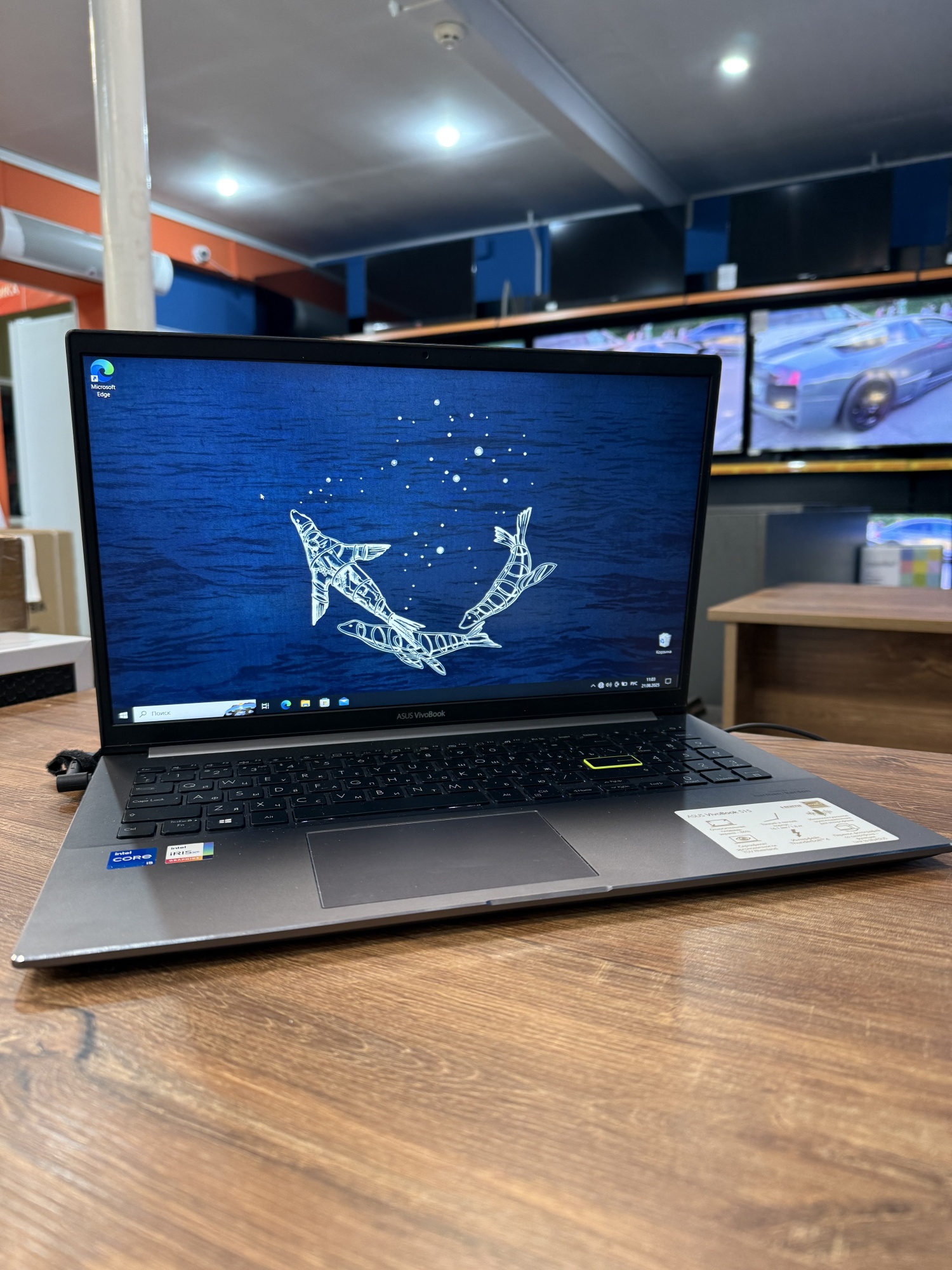 Ноутбук Asus VivoBook S533EA-BN240 i5 1135G7/8Gb/SSD512Gb/15.6"/IPS/FHD/noOS/черный