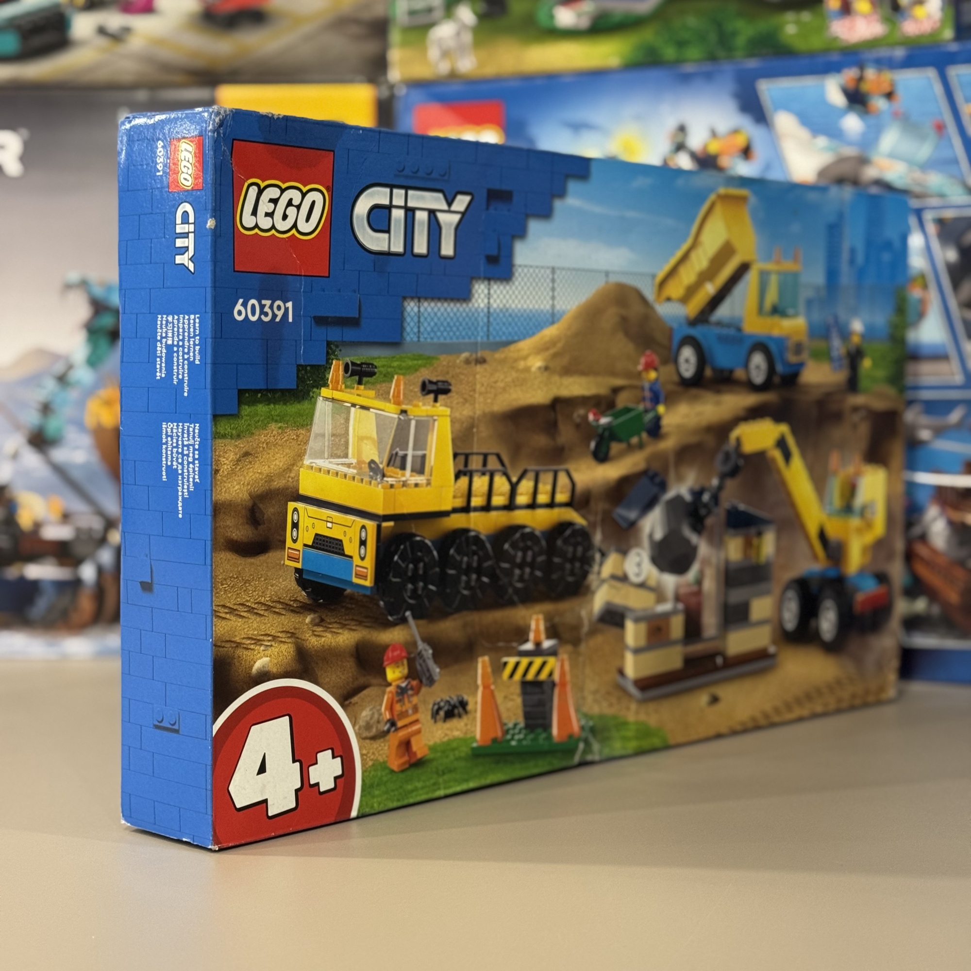 Конструктор Lego City Construction Trucks and Wrecking Ball Crane, 60391