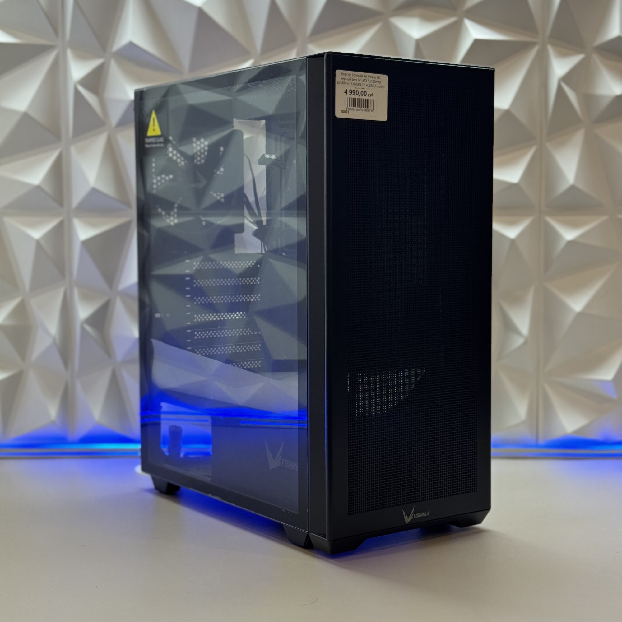 Корпус Formula Air Power G5 черный без БП ATX 5x120mm 3x140mm 1xUSB3.0 1xUSB3.1 audio bott PSU