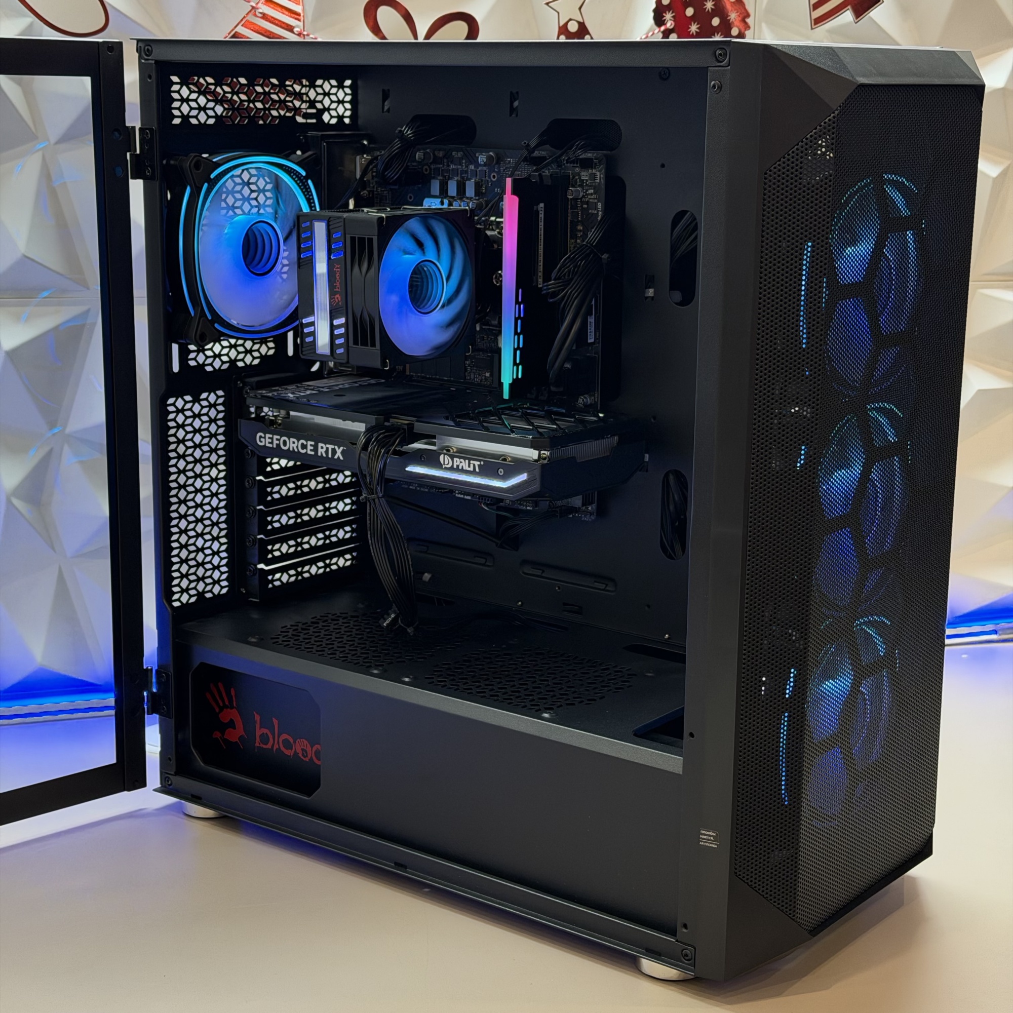 Системный блок Bloody BD-PC CB76C2 MT i5 13400F/16Gb DDR5/SSD1Tb/RTX4060 8Gb/W11H64/черный (RUS)