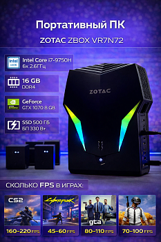 Портативный ПК Zotac ZBOX-VR7N72