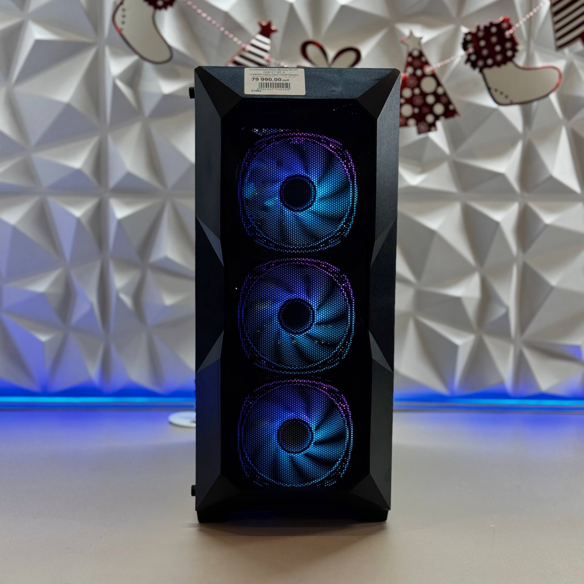 Системный блок Bloody BD-PC CH61C1 MT i5 12400F/16Gb/SSD1Tb/RTX4060 8Gb/W11H64/черный (RUS)