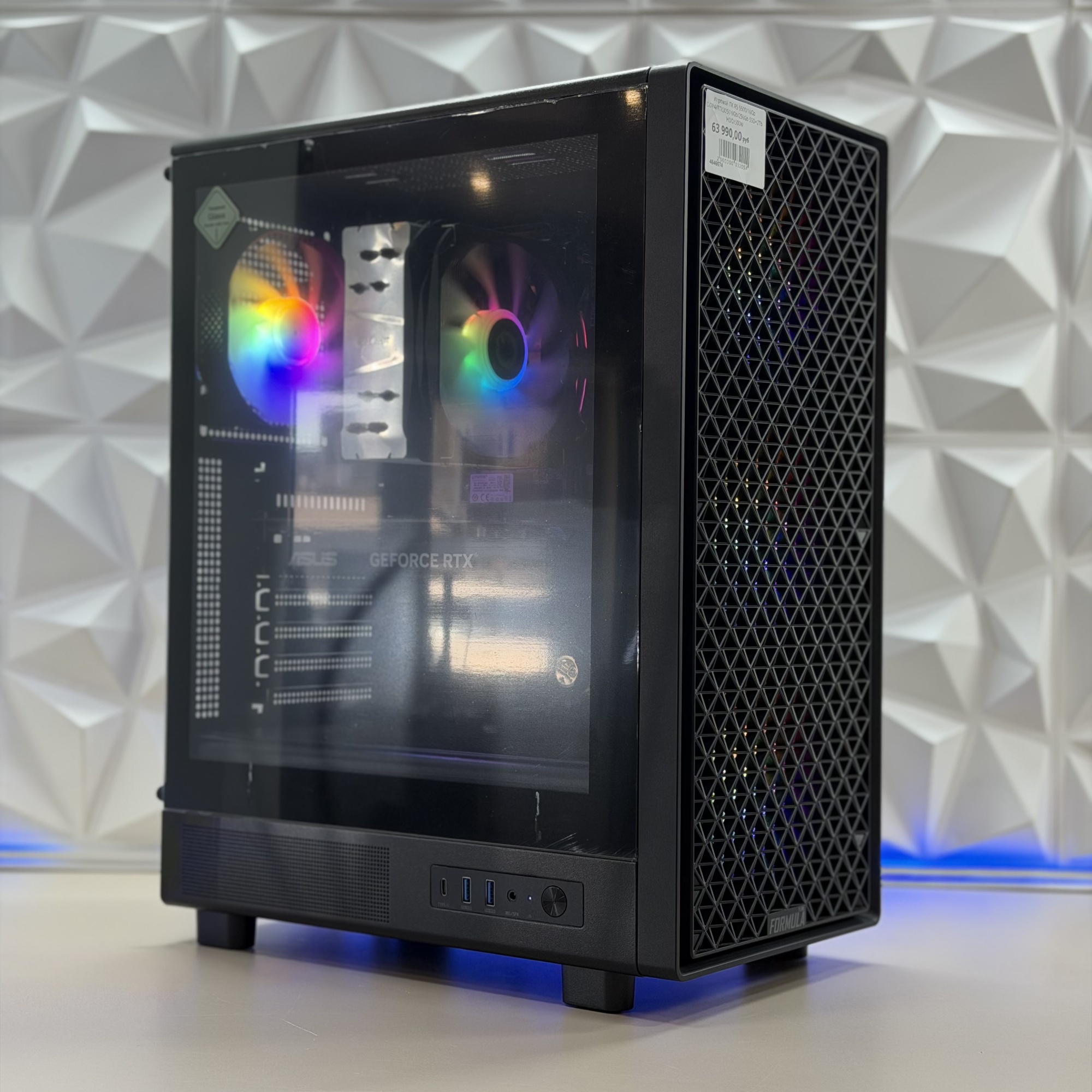 Игровой ПК R5 5500/16Gb DDR4/RTX3050 6Gb/256Gb SSD+2Tb HDD/500W
