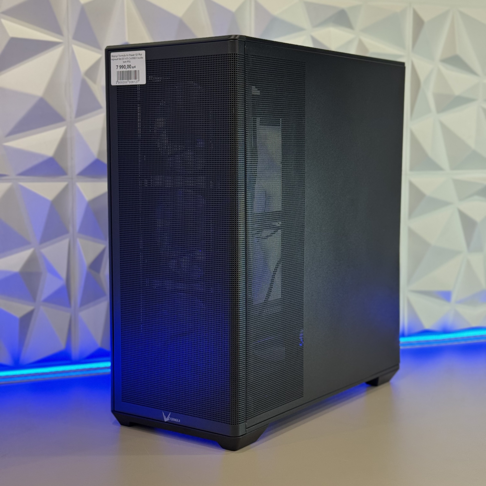 Корпус Formula Air Power G5 Plus черный без БП ATX 2xUSB2.0 audio bott PSU