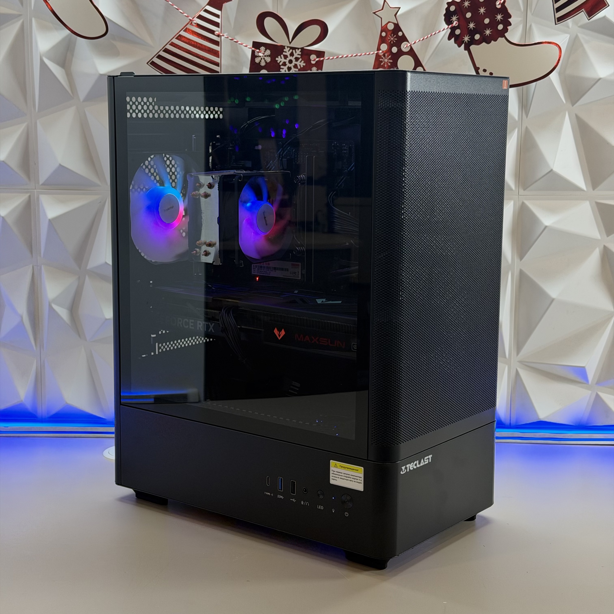 Системный блок Teclast G03 i5 14400F/32Gb/SSD1Tb RTX5060TI 8Gb/W11Pro/черный