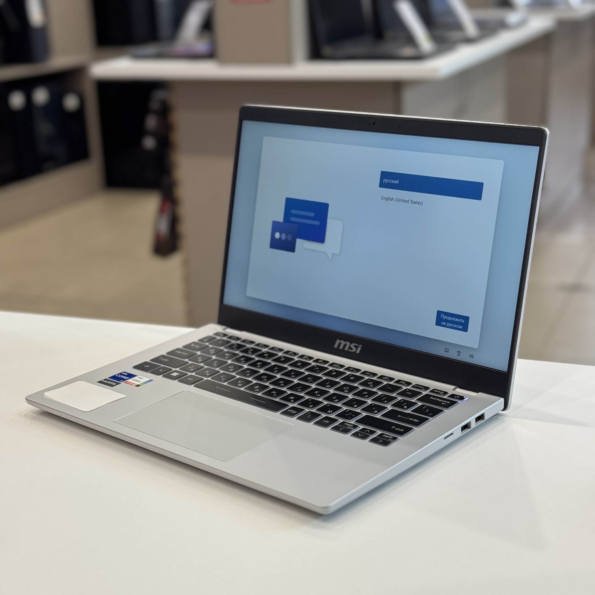 Ноутбук MSI Modern 14 C12MO-688RU i7 1255U/16Gb/SSD512Gb/14"/IPS/FHD/W11Pro/silver