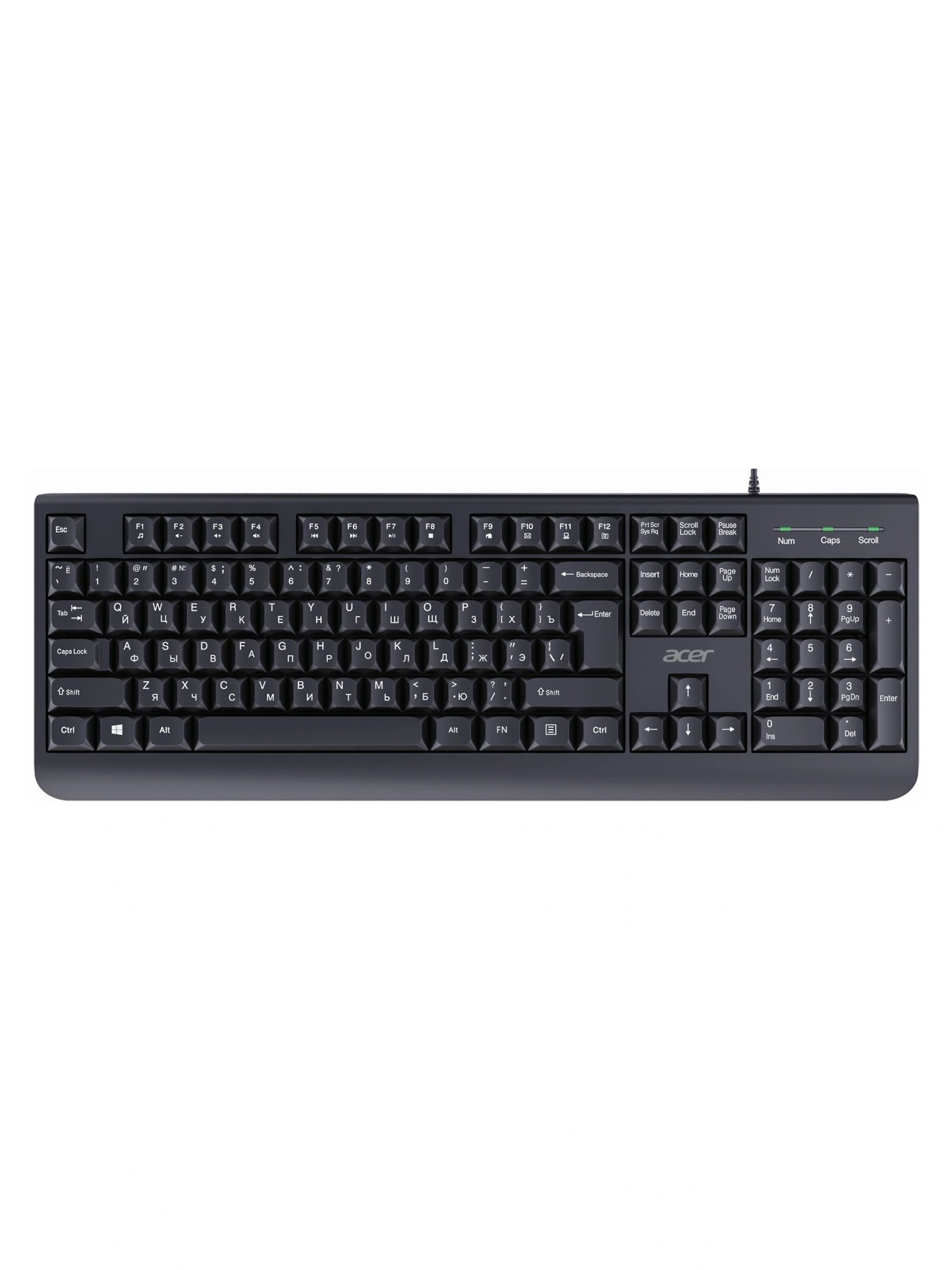 Клавиатура Acer (ZL.KBDEE.01C) OKW400 USB черный