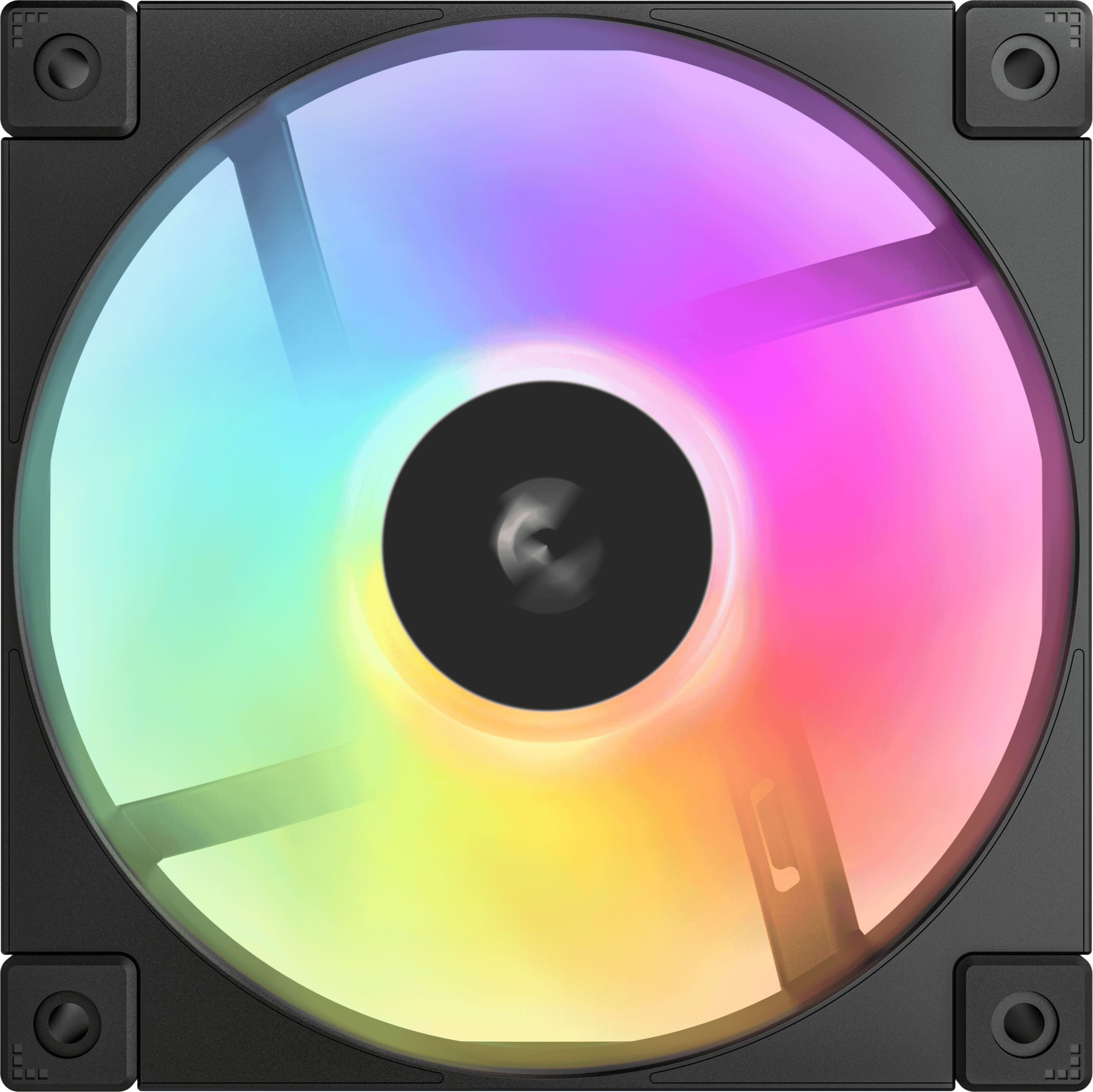 Вентилятор Deepcool FD12 ARGB 120х120x25 черный 4-pin (R-FD12-BKAPN1-G) Ret