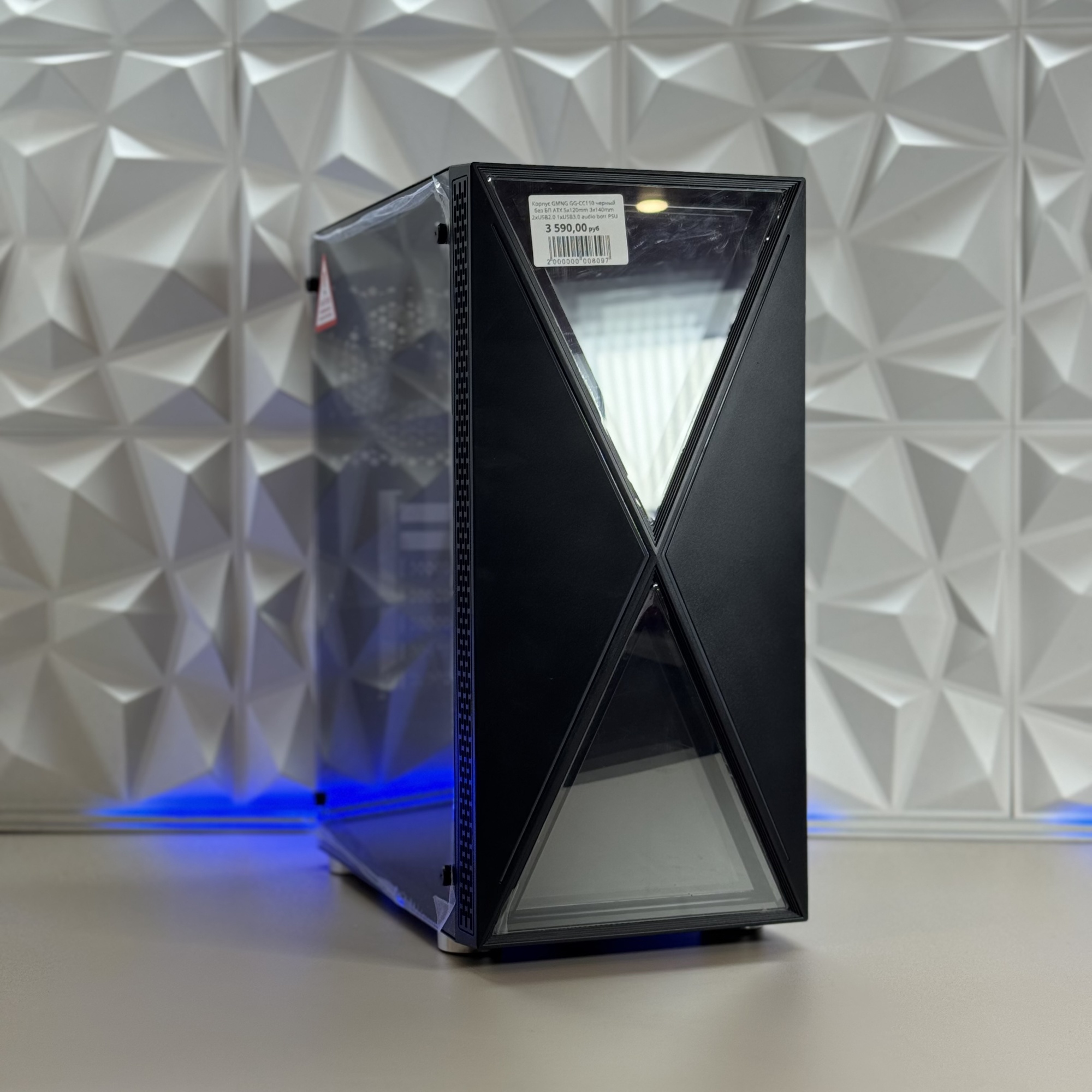 Корпус GMNG GG-CC110 черный без БП ATX 5x120mm 3x140mm 2xUSB2.0 1xUSB3.0 audio bott PSU